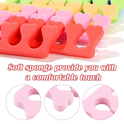 Tuojecuk 10pcs Soft Sponge Toe Separators for Pedicure and Nail Polish