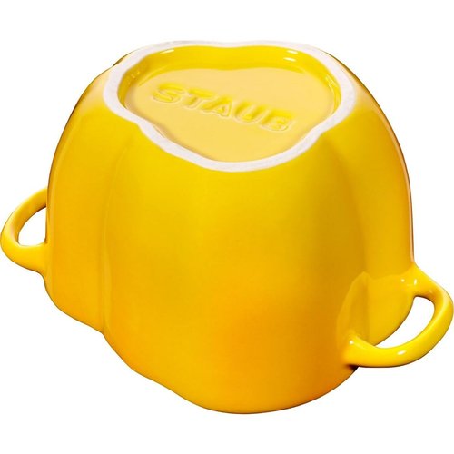 STAUB Zwilling Ceramic by Paprika Cocotte Yellow Ceramic Height 10.7 cm x Width 15.1 cm Volume 0.47 L
