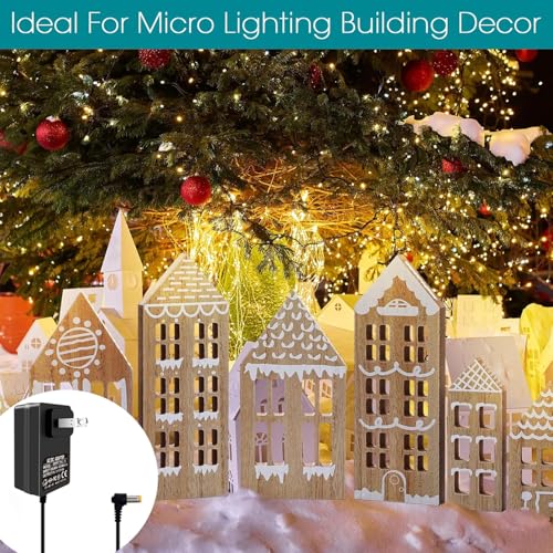 4.5V Power Adapter for Lemax Christmas Halloween Village Lights - 2 Pack