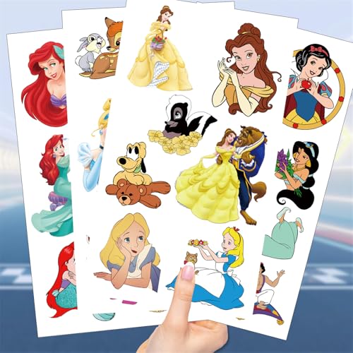 Cartoon Temporary Tattoos for Kids Birthday Party Favors 60 Pcs