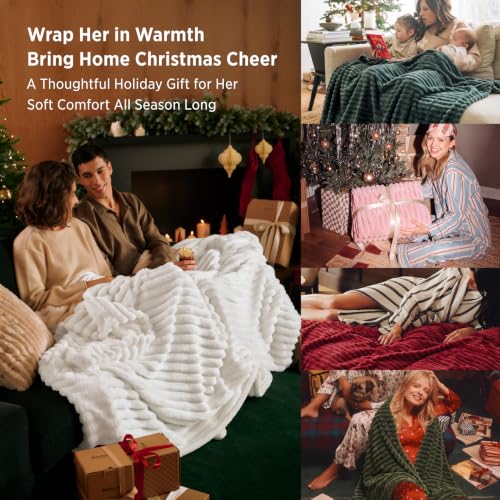 Bedsure Soft Red Throw Blanket for Couch – 50x60 in (Variation: Red / Throw)