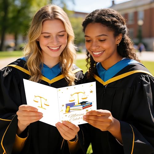 Law School Graduation Card Set with Keychain Charm - Gift for Graduates