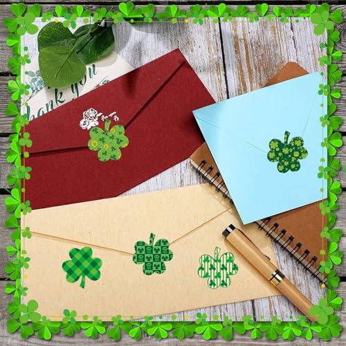 St. Patrick's Day Stickers - 48 Assorted Shamrock Designs