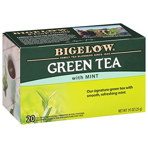Bigelow Green Tea with Mint - 20 Individually Wrapped Bags