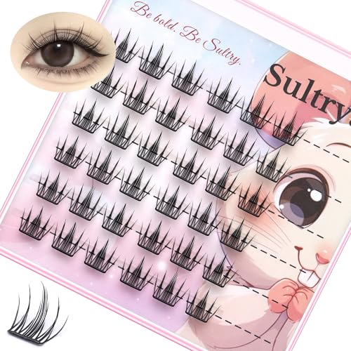 Sultrya Self-Adhesive Lash Clusters - 36 PCS Wispy DIY Eyelash Extensions (9-12mm)