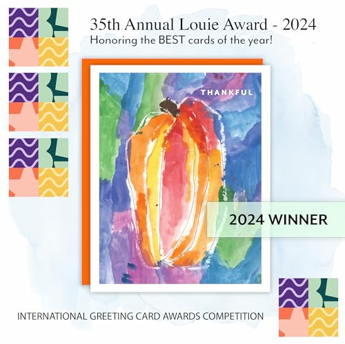 Best Teacher Appreciation Greeting Card with Envelope, Watercolor Apple Design
