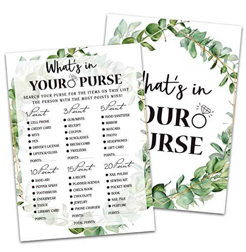 Bridal Shower Game Cards Tropical Jungle Theme 30-Pack
