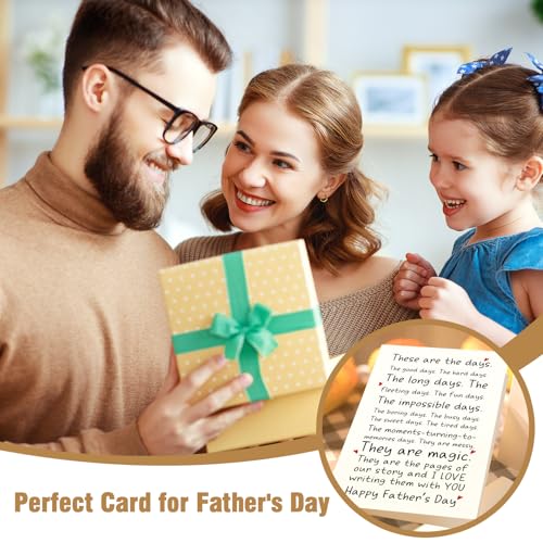 Sentimental Father's Day Card for Husband & Boyfriend - 8x5.3 Inch