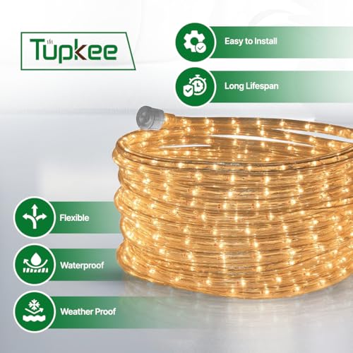 Clear Incandescent Rope Light 24 Feet Connectable Waterproof Tube - Variation of THIS listing: 1 / Clear