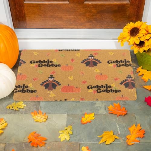 Eohak Thanksgiving Turkey Doormat 17x29 Inch Outdoor Welcome Mat Fall Decor