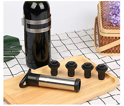FosFun Wine Aerator and Pourer Spout with Vacuum Pump Wine Saver Kit
