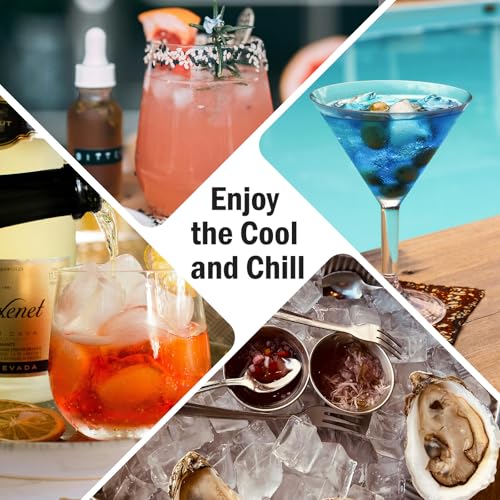 DclobTop Black & White Ice Cube Trays - 3 Pack, BPA-Free, Easy Release