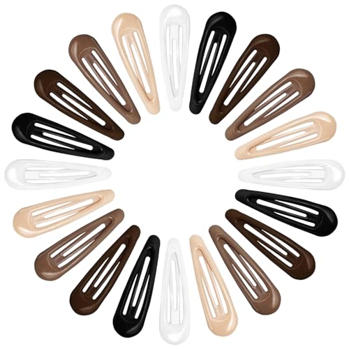 Metal Hair Barrettes 20PCS Snap Hair Clips for Thin and Thick Hair 1.97 Inch