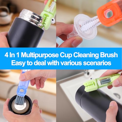 4-in-1 Cup Lid Cleaning Brush Set - Tumbler & Bottle Cleaner