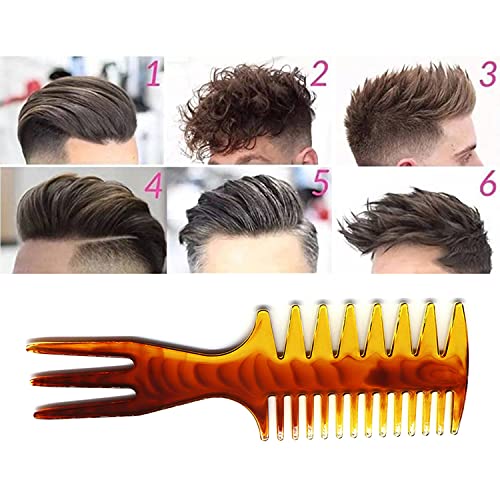 EastyGold 5-Pack Men's Hair Styling Comb Set Professional Barber Tool