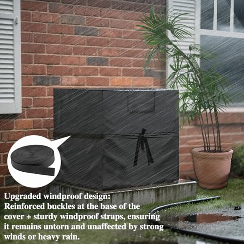 Aozzy Heavy Duty AC Cover for Outside Units, 24x24x30, Waterproof 420D