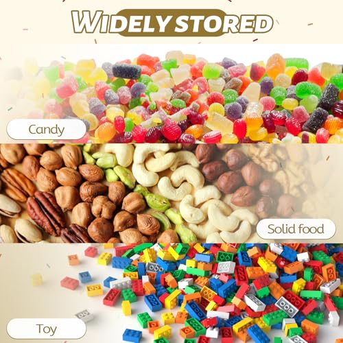 Woozettn Hexagon Candy Jar - 71 oz Clear Plastic Container with Lid