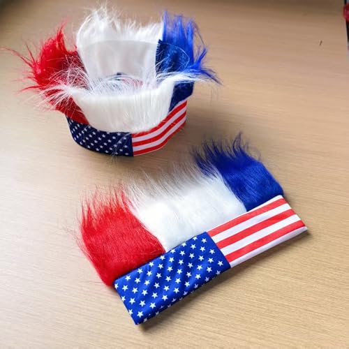 Patriotic USA Flag Headband - Red White & Blue Costume Hair