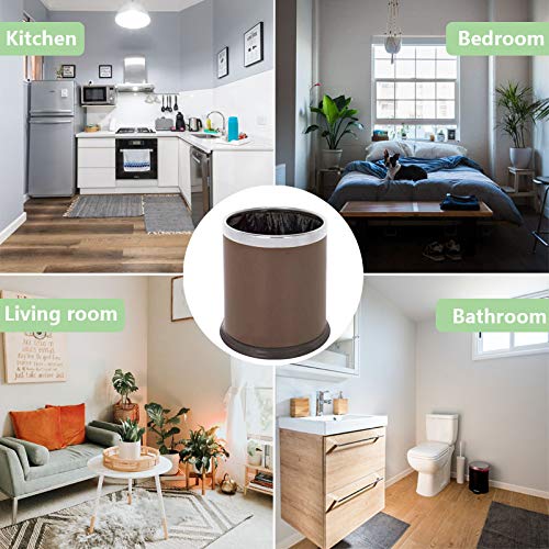 SIRAHOSI 150 Count Black Small Trash Bags 4 Gallon Pack of 1 - Medium Thickness Wastebasket Liners for Bathroom Bedroom Office