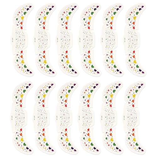 Rainbow Freckles Temporary Face Tattoos 12 Sheets Waterproof Gems