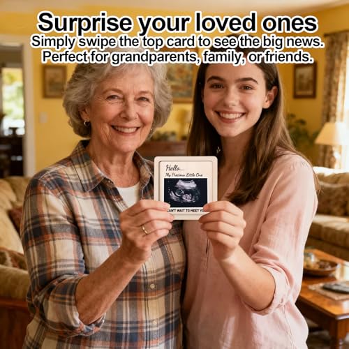 Wooden Pregnancy Announcement Box for Grandparents & Friends