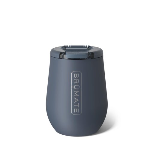 BrüMate Uncork'd 14oz 100% Leakproof Insulated Wine Tumbler | Locking Lid | Insulated Stainless Steel Wine Glass | Perfect For Travel & Outdoors | BPA-Free (Nightfall Blue)