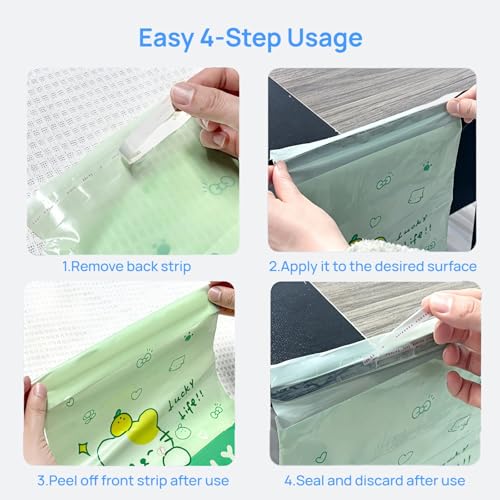 60 Disposable Leakproof Car Trash Bags - Portable & Strong