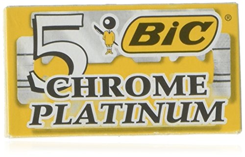 BIC Chrome Platinum Double Edge Safety Razor Blades 10 Count
