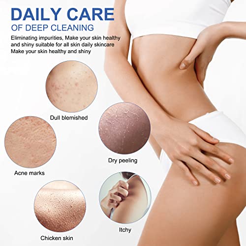 GIGULES African Exfoliating Net Sponge - Long Body Scrubber Washcloth