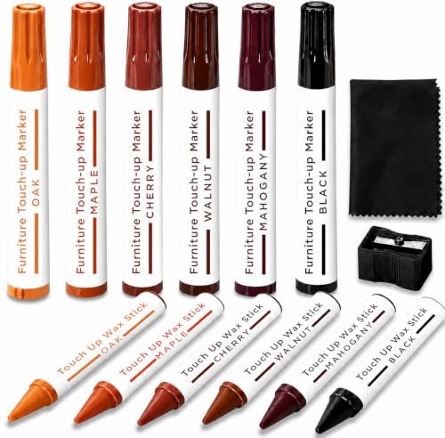 14-Piece Furniture Repair Marker Set for Wood Touch-Ups