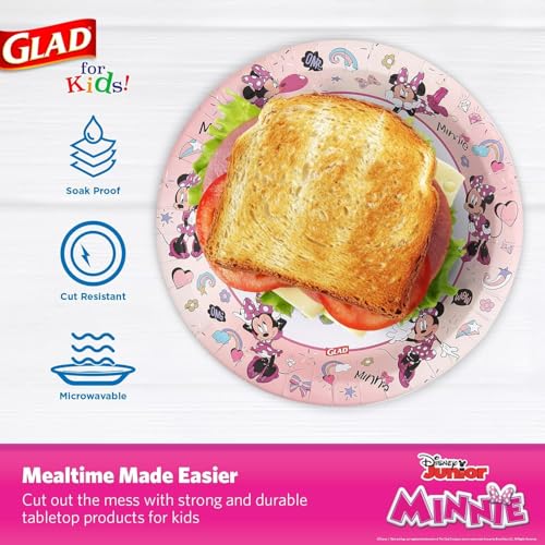 Disney Minnie Mouse Disposable Paper Plates - 8.5 in, 40 Ct