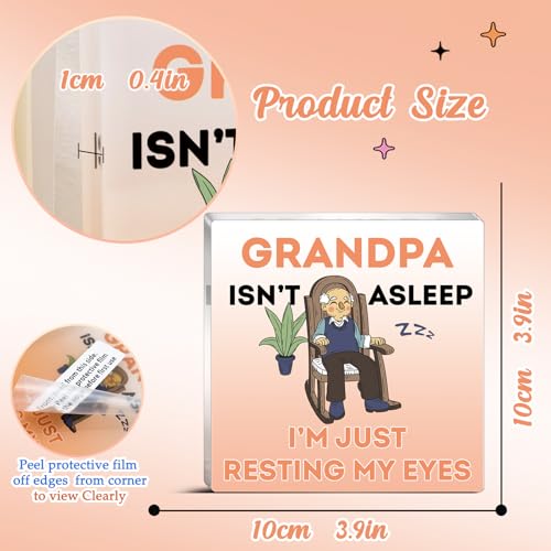 Funny Grandpa Acrylic Desk Plaque - Gift From Grandkids