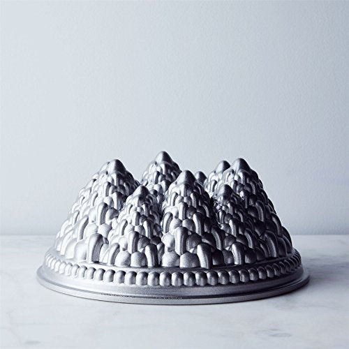 Nordic Ware Pine Forest Bundt Cake Pan - 9 Cup Silver Cast Aluminum