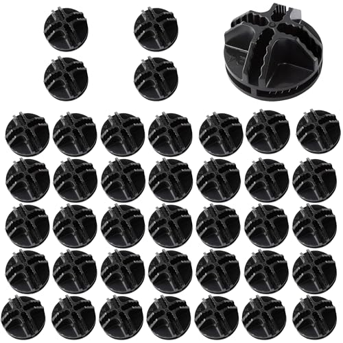 40PCS Black Cube Connectors for Modular Storage Solutions