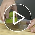 DOSMAMZ Garlic Press and Dicer Set - BPA Free Plastic, 2-Piece