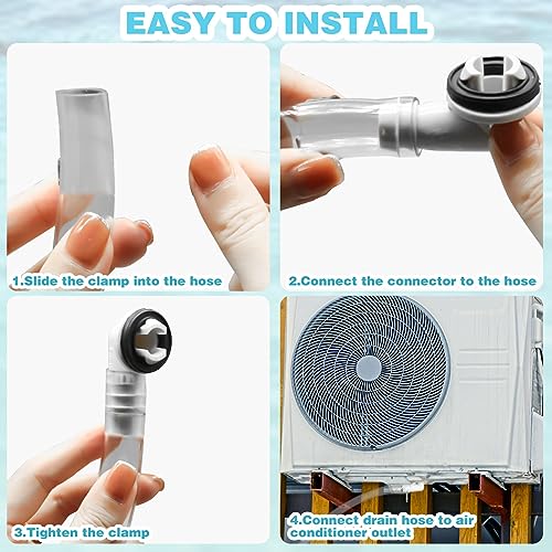 CANIPHA 3Ft Portable Air Conditioner Drain Hose Kit, 3/5 Inch Leakproof Pipe