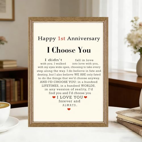 1st Anniversary Card Gift for Him/Her - MM-332, 8x5.3 in