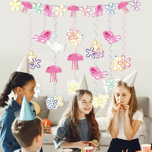Under the Sea Jellyfish Party Decorations Set - 61PCS Ocean Theme