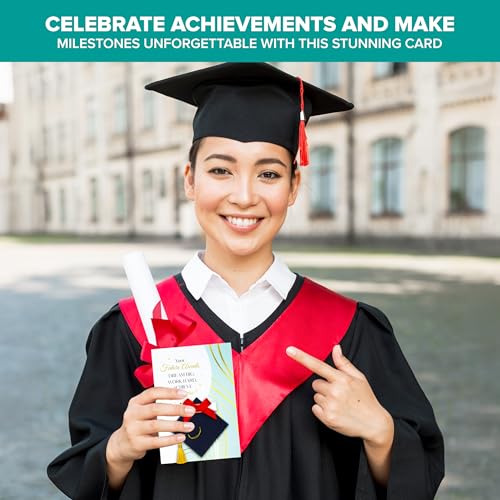 Gold Foil Graduation Money Holder Card with Tassel & Stickers
