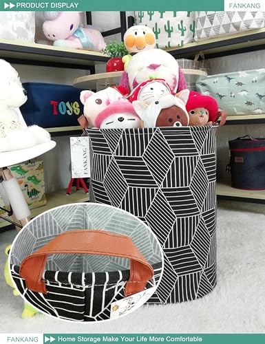FANKANG Foldable Nursery Organizer Basket - Waterproof Storage Bin for Kids & Adults