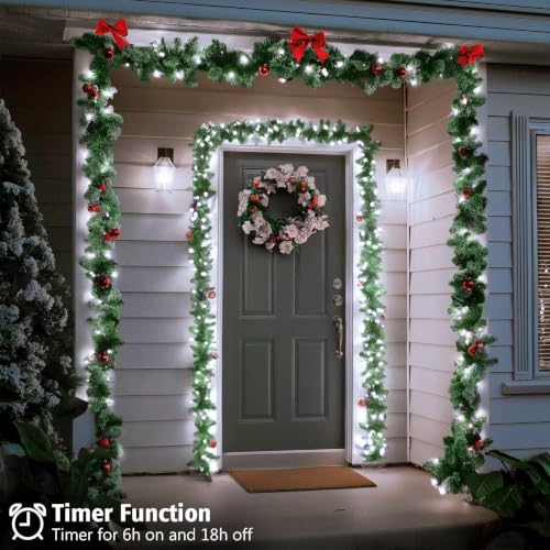 Cool White Battery Operated Fairy Lights 4 Pack with 5 Modes - Twinkle String Lights