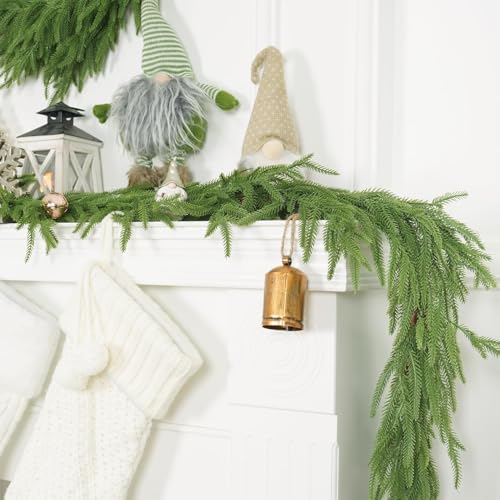 6FT Real Touch Artificial Christmas Garland for Indoor Outdoor Decor - Norfolk Pine