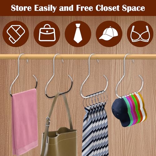 6-Pack Hat Organizer for Baseball Caps - Metal Hanger Storage