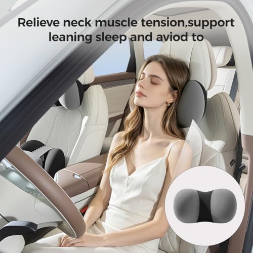 BABUR Memory Foam Car Headrest Pillow for Neck Pain Relief