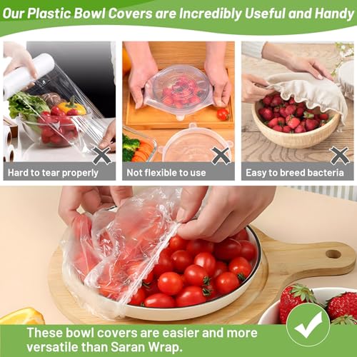 70 Pcs Reusable Bowl Covers Set - 5 Sizes for Food Storage