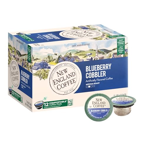 New England Coffee Blueberry Cobbler K Cups - 12 Count