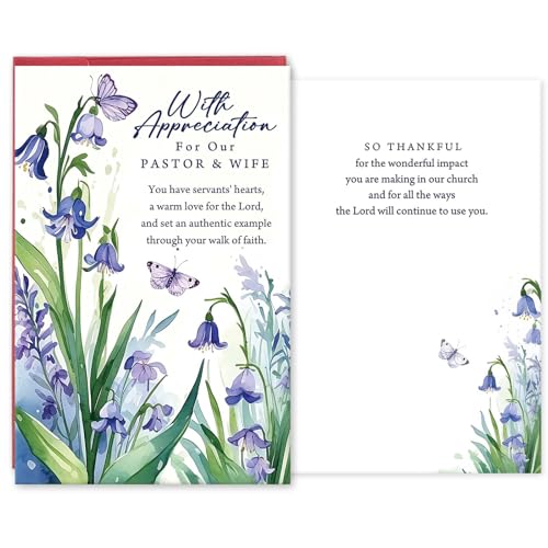 Pastor and Wife Appreciation Card - Christian Thank You Card