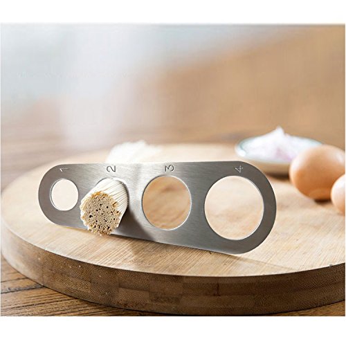 Stainless Steel Pasta Measure Tool for 1-4 Servings - Silver