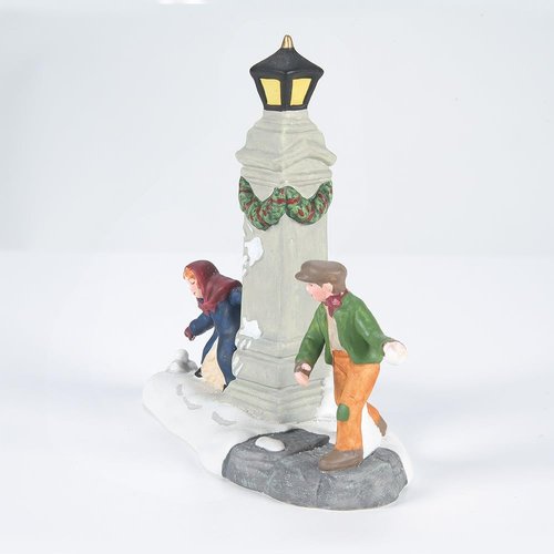 Department 56 Snowball Fun Figurine - 3.5 Inch Multicolor Dickens' Village Accessory
