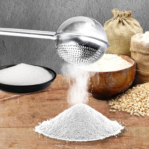 Stainless Steel Flour Powder Filter Spoon - Baking Dusting Wand